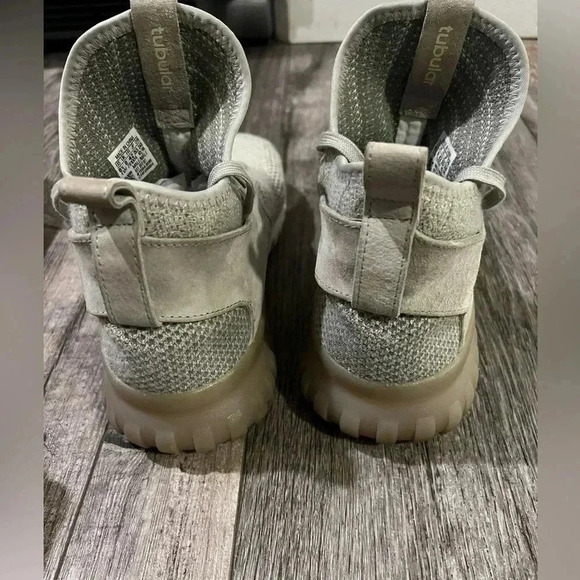 Adidas Tubular X Primeknit Sesame Wool men’s 8.5 running athletic streetwear - Picture 3 of 7